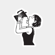 Kahve Bağımlısı Sticker