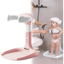 Empressco Powermaster SN-29260 Pembe Bebek ve Çocuk Yıkama Banyo Yardımcı Standı- Boy Ayarlı ve Ayaklı Yıkama Standı - Fiyatı, Yorumları