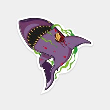 Katil Köpek Balığı Sticker