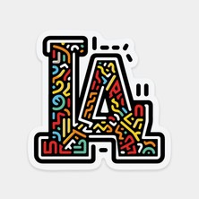 Renkli La Sticker