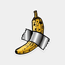Sanat Mı Bu Şimdi Muz Sticker