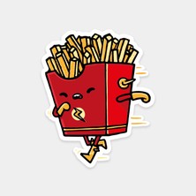Hızlı Patates Kızartması Sticker