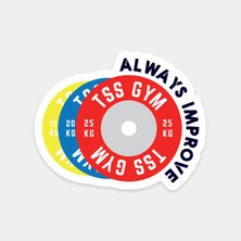 Tss Gym Ağırlıklar Sticker