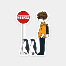 Penguen Geçiti Sticker