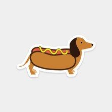 Hotdog Sosisli Köpek Sticker