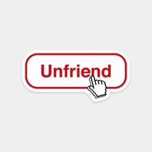 Unfriend Sticker