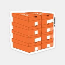 Spor Ayakkabı Kutusu Sticker