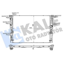 Kale Mixdepo Motor Su Radyatoru Bmw B46 B57 B58 G30 G31 G11 G12