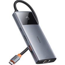 Baseus Metal Gleam Iı 6-In-1 USB Hub 4K@60Hz Hdmı, 10GBPS Usb-C, 100W