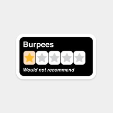 Burpees 1 Yıldızlı Kâbus Sticker