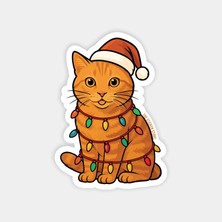 Noel Kedisi Yılbaşı Sticker