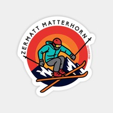 Zermatt Kayakçı Sticker
