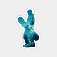 Kayakçı Silüet Sticker
