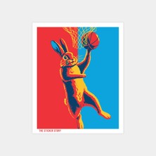 Basketçi Tavşan Sticker