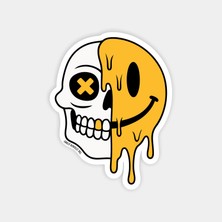Altın Dişli Gülen Yüz Sticker