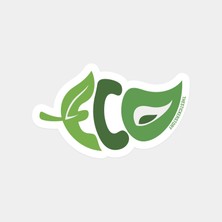 Doğal Yaprak Sticker