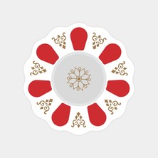 Turkish Çay Tabağı Kırmızı Sticker
