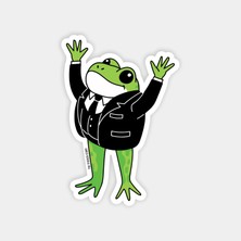 Iş Adamı Kurbağa Sticker