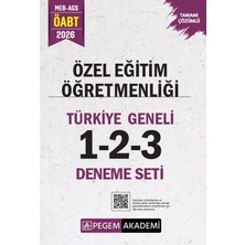 Pegem Akademi Yayıncılık 2026 MEB AGS ÖABT Özel Eğitim Öğretmenliği Tamamı Çözümlü Türkiye