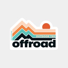 Renkli Off Road Simgesi Sticker
