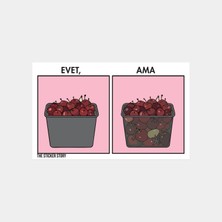 Evet Ama 0973 Sticker