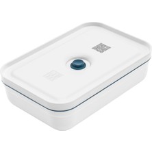 Zwilling Zwıllıng Fresh & Save Vakumlu Yemek Taşıma Kabı, L Düz, Plastik, Beyaz-Akdeniz Mavisi