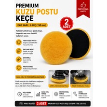 Bgea Premium Kuzu Postu Keçe Eko Sarı 6 Inç 150 mm (2 Adet)