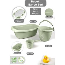 Empressco Saule 3’lü Bebek Banyo Seti - Bebek Küveti - Bebek Su Kovası - Maşrapa - Bebek Filesi Hediyeli - Fiyatı, Yorumları