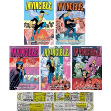 Athica Books Invincible 4-5-6-7-8. Ciltler Çizgi Roman Seti + Özel Cetvel