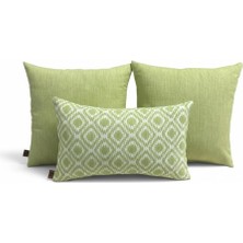 Elanora Home Indoor Outdoor Kırlent,güneşe Dayanıklı Balkon Bahçe Marin Kırlent Kılıfı 3’lü Set