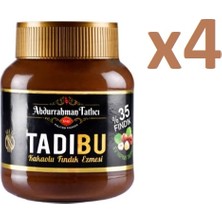 Abdurrahman Tatlıcı Kakaolu Fındık Ezmesi 330 gr 4'lü Glutensiz ve Sağlıklı Atıştırmalık