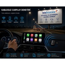 Biz Bazaar Kablosuz CarPlay & Android Auto Adaptörü – Bağlantı Kopmalarına Son, Hızlı ve Stabil Kullanım