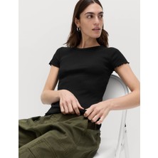 Marks & Spencer Pamuklu Ribana T-Shirt