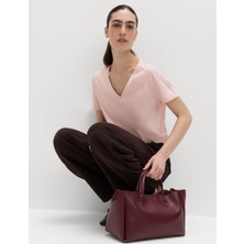 Marks & Spencer Pamuklu V Yaka T-Shirt