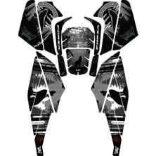 Grippatch Forza 250 (2025) Uyumlu 18 Parça Renkli Wolf Tank Pad Seti  GC20-R5