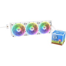 Thermaltake Mınecube 360 Ultra 3,95 Inc  Tft LCD 3X120MM Argb Beyaz Sivi Sogutma Kiti