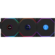 Lian Li Unı Fan Tl Wıreless LCD 3X120MM Siyah Kasa Fani