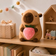 Toyzoy Toys Capybara Çilekli Seri 35 cm Koleksiyon & Yumuşacık Kaliteli Peluş Hediyelik Oyuncak
