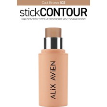 Alix Avien Katmanlanabilir Kremsi Dokulu Nemlendirici E Vitaminli Stick Kontür - Stick Contour 302 Cool Brown