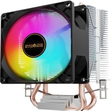 Strong M2-Pro V2 9cm Rainbow 2 Bakir Kule Tipi Islemci Sogutucu