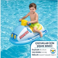 Şişme Tutacaklı Scooter - Çocuklar Için Şişme Deniz ve Havuz Binici Jetsky A-705