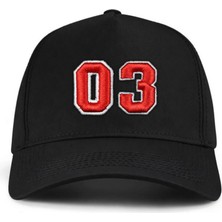 PataCute 03 Numara Kabartmalı Kalıplı Baseball Şapka