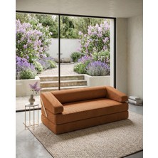 180X90 cm Yatak Olabilen Modüler Sünger Koltuk | Hareketli Sırt Dayamalı | Çıkarılabilir & Yıkanabilir Kılıf | Fitilli Kadife