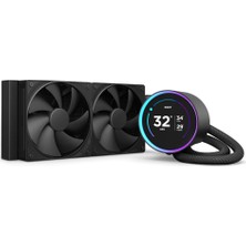 Nzxt Kraken Elite 240 Aıo LCD 240MM Rgb Siyah Sivi Islemci Sogutucusu