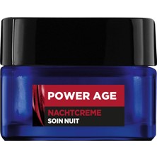 L'Oréal Paris Men Expert L'oreal Paris Men Expert Power Age Hyaluronik Asitli Gece Kremi Erkek Yüz Bakım Kremi 50 ml