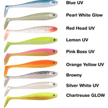 RYUJI Ryujı Panıc Shad 9cm, 5.5gr Silver White Uv Rengi