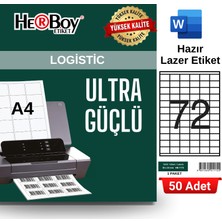 Herboy HB-1172 35 x 23 mm A4 Laser Etiket (50 Adet)