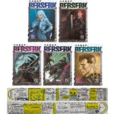 Athica Books Berserk 13-14-15-16-17. Ciltler Manga Seti (Özel Cetvel ve Manga Ayracı Hediyeli)