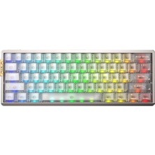 Aula AG60 Pro Aether Switch Hot Swap Rgb Seffaf Beyaz Kablosuz Gaming Klavye