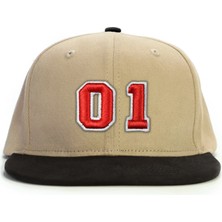PataCute 01 Numara Kabartmalı Snapback Şapka